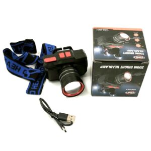 Yesnice YES-621 LED fejlámpa – zoom funkció, nagy fényerő, akkumulátoros, újratölthető kivitel (BBD) - Image 2