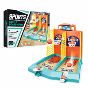 Mini katapultos kosárlabda játék – ujjkosár 2 palánkkal és 20 labdával – gyerek ügyességi játék (BBJ) - Image 7