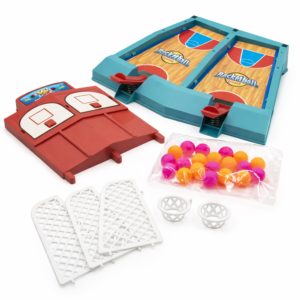 Mini katapultos kosárlabda játék – ujjkosár 2 palánkkal és 20 labdával – gyerek ügyességi játék (BBJ) - Image 3