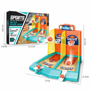 Mini katapultos kosárlabda játék – ujjkosár 2 palánkkal és 20 labdával – gyerek ügyességi játék (BBJ) - Image 4