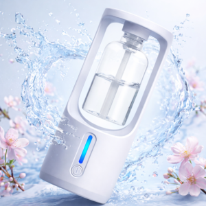 AromaMist Mini 50ml illóolaj diffúzor – aromaterápiás ultrahangos párologtató fehér színben illatolajjal (BBM) - Image 5