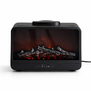 Aromora Relax kandalló hatású aromaterápiás diffúzor és ultrahangos párásító 300 ml – LED láng effekt - KE24-372 (FX) (BBV) - Image 4