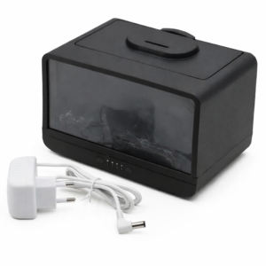 Aromora Relax kandalló hatású aromaterápiás diffúzor és ultrahangos párásító 300 ml – LED láng effekt - KE24-372 (FX) (BBV) - Image 7