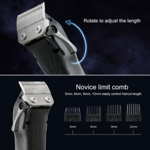 BOXILI BXL-815 elektromos hajvágó kerámia penge rozsdamentes acél, 3-15 mm-es (BBM) - Image 2