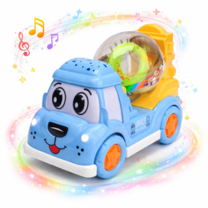 BetonBajnok betonkeverő világító kisautó – LED-es játék munkagép gyerekeknek, fényhatásokkal (BBJ) - Image 1