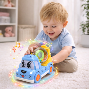 BetonBajnok betonkeverő világító kisautó – LED-es játék munkagép gyerekeknek, fényhatásokkal (BBJ) - Image 2