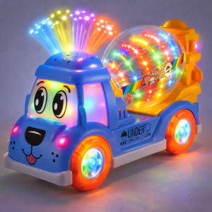 BetonBajnok betonkeverő világító kisautó – LED-es játék munkagép gyerekeknek, fényhatásokkal (BBJ) - Image 3