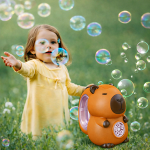 Capybara buborékfújó pisztoly barna – automata buborékfújó játék gyerekeknek, szappanbuborék gép (BBJ) - Image 3