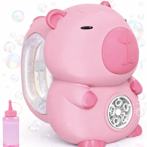 Capybara buborékfújó pisztoly rózsaszín – automata buborékfújó játék gyerekeknek, szappanbuborék gép (BBJ) - Image 1