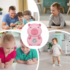 Capybara buborékfújó pisztoly rózsaszín – automata buborékfújó játék gyerekeknek, szappanbuborék gép (BBJ) - Image 4