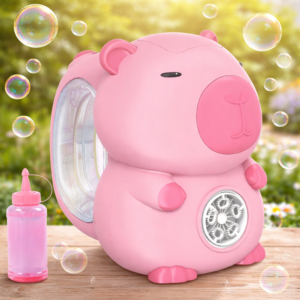 Capybara buborékfújó pisztoly rózsaszín – automata buborékfújó játék gyerekeknek, szappanbuborék gép (BBJ) - Image 5