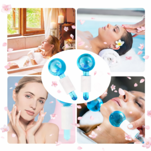 CrystalGlow arc jéggömb kristály masszírozó – hűsítő arcmasszírozó gömbök bőrfeszesítéshez (BBM) - Image 2