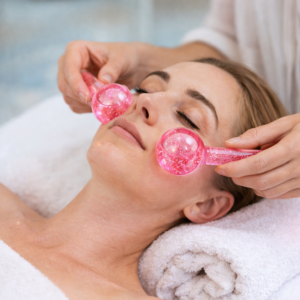 CrystalGlow arc jéggömb kristály masszírozó – hűsítő arcmasszírozó gömbök bőrfeszesítéshez (BBM) - Image 3