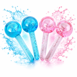 CrystalGlow arc jéggömb kristály masszírozó – hűsítő arcmasszírozó gömbök bőrfeszesítéshez (BBM) - Image 5