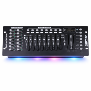 DISCO 192 DMX512 fényvezérlő pult – programozható színpadi világítás kontroller 192 csatornás DMX vezérlő DJ-hez és színpadtechnikához (BBV) - Image 1