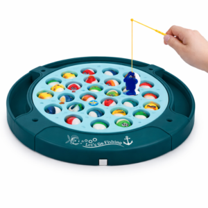 Dinoszauruszos horgászós játék forgó pályával – szórakoztató társasjáték gyerekeknek (FX) - Image 4