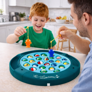 Dinoszauruszos horgászós játék forgó pályával – szórakoztató társasjáték gyerekeknek (FX) - Image 5