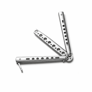 Él nélküli gyakorló pillangókés kezdőknek - ezüst (BBL) - Image 4