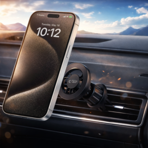 Ezra HL105 mágneses autós telefontartó – erős tartás, univerzális mobil tartó, 360° forgatható (8×6×6 cm) (BBD) - Image 2