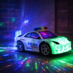 FlashCop interaktív rendőrautó – LED fényes, szirénás játék autó gyerekeknek, 18×9×7 cm (BBJ) - Image 6