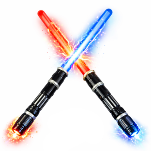 Galaktikus fénykard LED fénnyel és ütközési hanggal - Piros (BBMJ) - Image 1