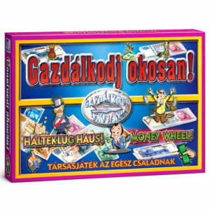 Gazdálkodj okosan retro társasjáték – klasszikus magyar családi társasjáték gyerekeknek és felnőtteknek, 35×25×4 cm (BBMJ) - Image 1