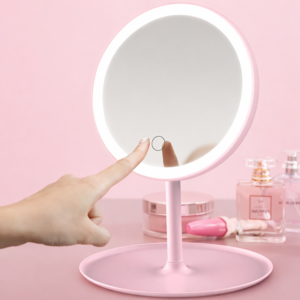 GlowBella Touch LED sminktükör – USB-s, akkumulátoros, érintésvezérelt kozmetikai tükör - KE20-999 (BBV) - Image 3