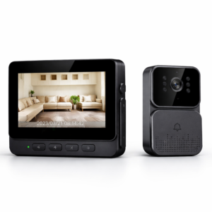 GuardBell WiFi videós kapucsengő monitorral – kétirányú kommunikáció, éjjellátó, IP65 kültéri okos csengő (BBV) - Image 4