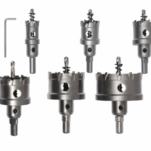 HA-0060 körkivágó fűrész készlet 22–65 mm – 6 db-os lyukfűrész szett fához és gipszkartonhoz (BBD) - Image 3