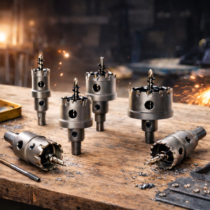 HA-0060 körkivágó fűrész készlet 22–65 mm – 6 db-os lyukfűrész szett fához és gipszkartonhoz (BBD) - Image 2