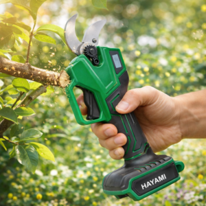 HAYAMI HA-1032 akkumulátoros metszőolló – elektromos kerti metszőolló ágak és növények metszéséhez (BBV) - Image 2