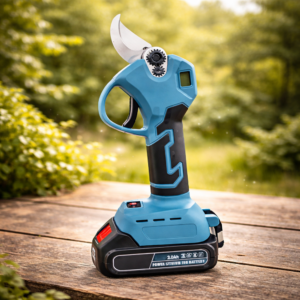 HAYAMI HA-1040 akkumulátoros ágvágó metszőolló – elektromos kerti metszőolló 2 akkumulátorral és hordtáskával, kék (FX) - Image 4