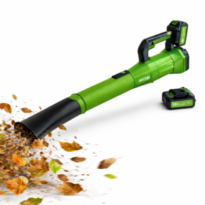 HAYAMI HA-1046 188V akkumulátoros lombfúvó zöld – vezeték nélküli kerti levélfújó 7 sebességfokozattal akár 30 000 RPM fordulatszámmal (BBV)