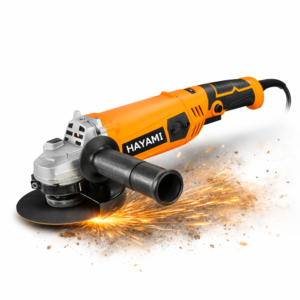 HAYAMI HA-2003 sarokcsiszoló 1200W 125 mm – elektromos flex fém és kő vágásához, csiszoláshoz (FX)