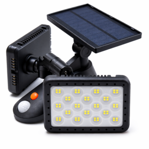 HelioCore W770A napelemes kültéri LED lámpa – PIR mozgásérzékelős, CDS szenzorral, forgatható LED panelekkel (FXI) - Image 7