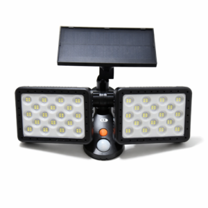 HelioCore W770A napelemes kültéri LED lámpa – PIR mozgásérzékelős, CDS szenzorral, forgatható LED panelekkel (FXI) - Image 4