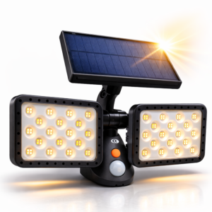 HelioCore W770A napelemes kültéri LED lámpa – PIR mozgásérzékelős, CDS szenzorral, forgatható LED panelekkel (FXI) - Image 5