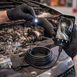 InspectPro 3 az 1-ben endoszkóp kamera – IP67 vízálló USB-C, microUSB és USB csatlakozó, HD kamera 6 LED világítással 10M (BBD) - Image 2