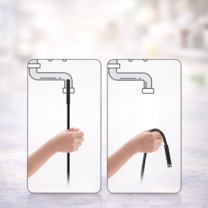 InspectPro 3 az 1-ben endoszkóp kamera – IP67 vízálló USB-C, microUSB és USB csatlakozó, HD kamera 6 LED világítással 10M (BBD) - Image 5