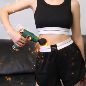 JY-511 LCD kijelzős masszázs pisztoly – izomlazító masszírozó készülék cserélhető fejekkel izomregeneráláshoz (BBD) - Image 2