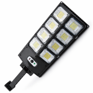 LumaGuard 336 LED hidegfehér napelemes kerti lámpa mozgásérzékelővel – távirányítós kültéri fali lámpa W789B-4 (FX) (BBV) - Image 5