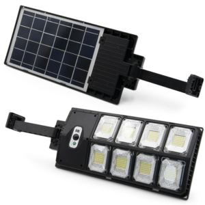 LumaGuard 336 LED hidegfehér napelemes kerti lámpa mozgásérzékelővel – távirányítós kültéri fali lámpa W789B-4 (FX) (BBV) - Image 3