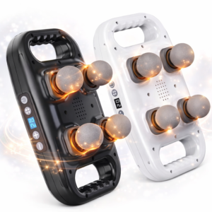 MDHL MD-8078 vibrációs masszírozó készülék – elektromos izommasszírozó 4 cserélhető fejjel izomlazításhoz (BBD) - Image 1