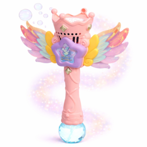 Magic Bubble tündér buborékfújó – LED-es világító buboréklövő pálca gyerekeknek, automata működéssel rózsaszín (BBJ) - Image 7