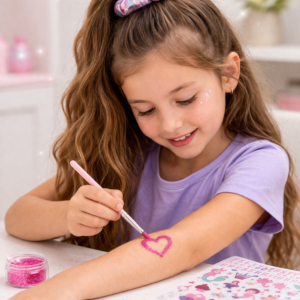 Mermaid csillámtetoválás készlet – glitter tattoo szett kreatív játékhoz (BBJ) - Image 2