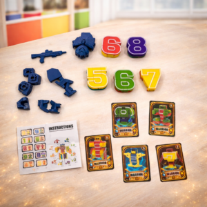 NumberBots átalakítható számrobot készlet – számokból összeépíthető transformer játék gyerekeknek (BBJ) - Image 5