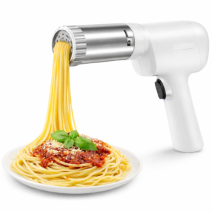 PastaMaster elektromos tésztakészítő – automata hordozható tésztanyomó gép 5 cserélhető tésztaformával