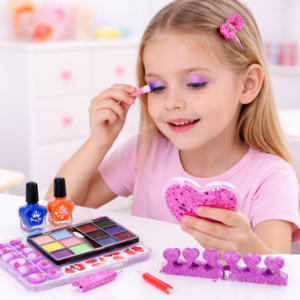 Pretty Girl gyerek smink szett – kozmetikai szépség készlet kislányoknak, játék smink (BBJ) - Image 2