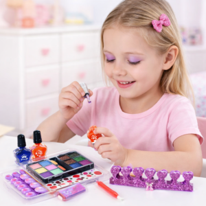 Pretty Girl gyerek smink szett – kozmetikai szépség készlet kislányoknak, játék smink (BBJ) - Image 3