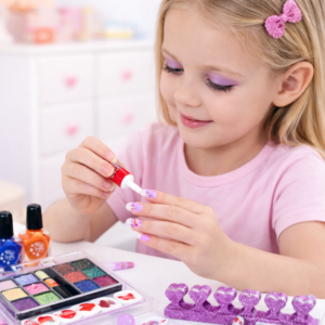 Pretty Girl gyerek smink szett – kozmetikai szépség készlet kislányoknak, játék smink (BBJ) - Image 4